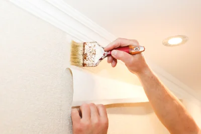 Pose de papier peint aux Métairies — revêtements muraux et toiles de verre